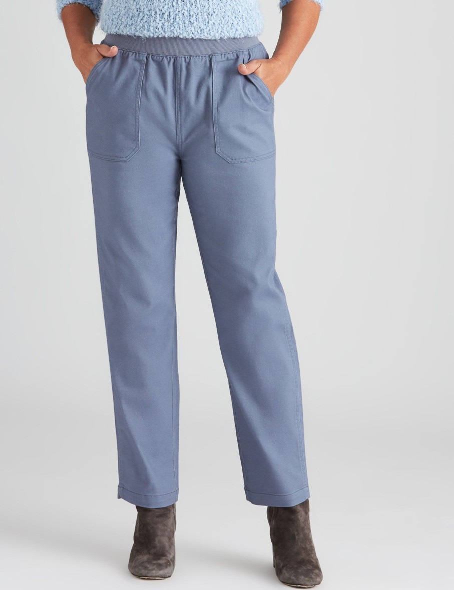 Bottoms Millers | Millers Rib Waist Cotton Pants