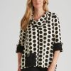 Tops NoniB | Noni B Cowl Neck Spot Tunic