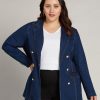 Outerwear Beme | Beme Long Sleeve Gold Trim Blazer