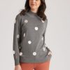 Knitwear WLane | W.Lane High Neck Spot Jacquard Jumper