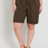 Bottoms Beme | Beme Linen Zipped Pocket Shorts