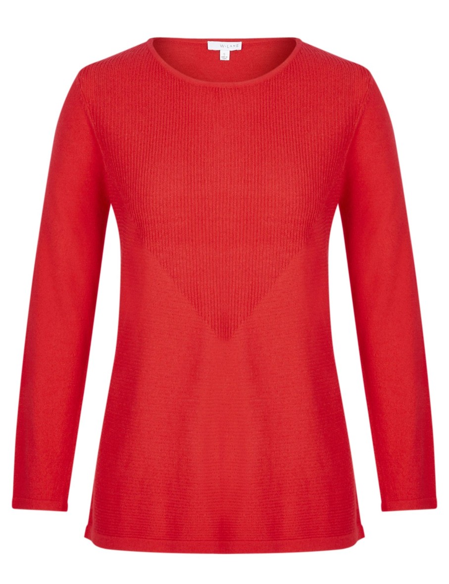 Knitwear WLane | W.Lane Panelled Pullover Jumper