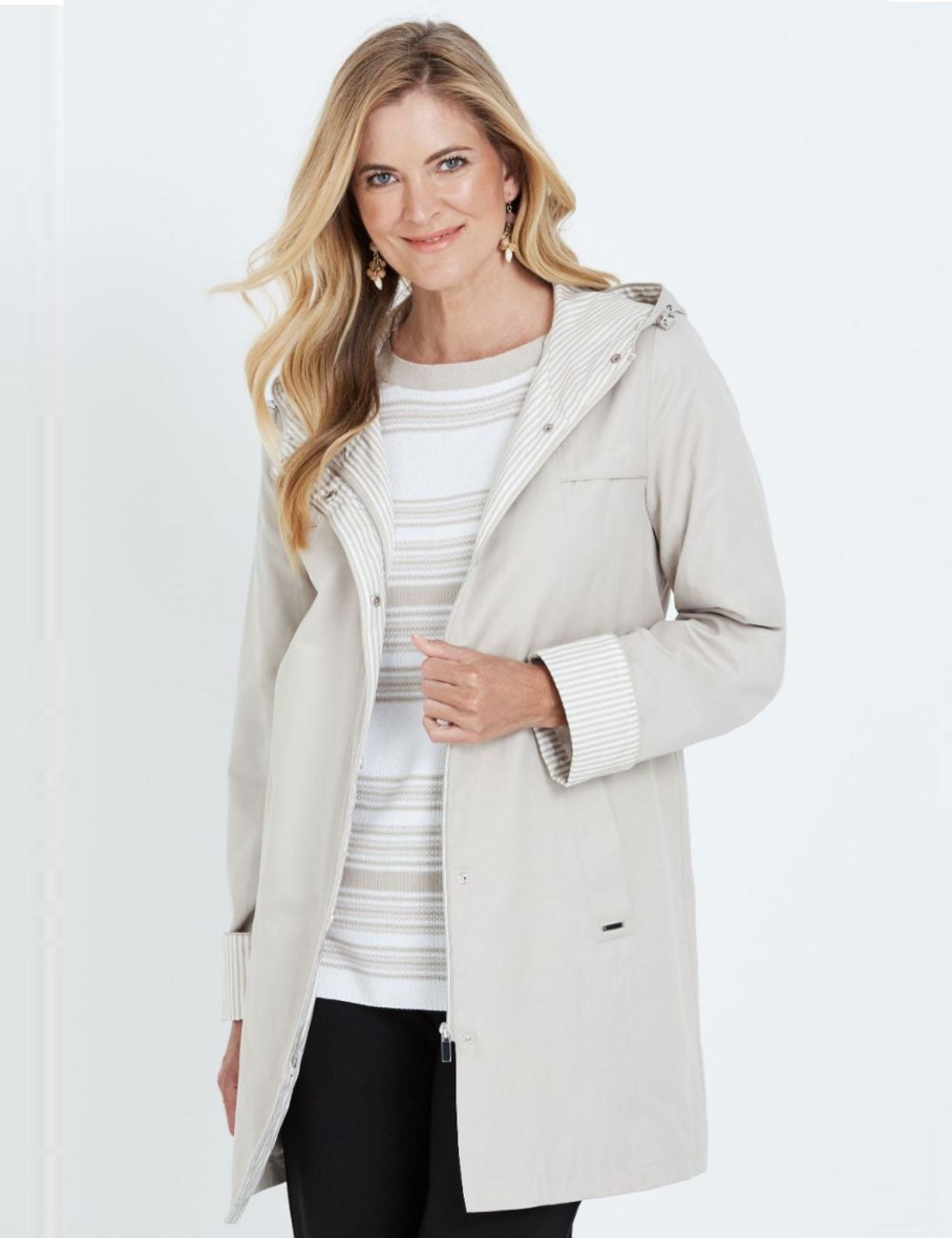 Outerwear NoniB | Noni B Roll Sleeve Light Weight Coat