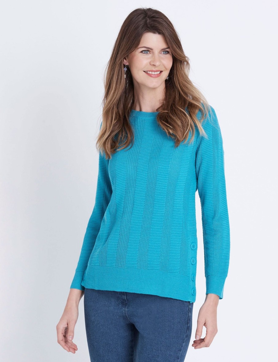 Knitwear WLane | W.Lane Button Textured Knitwear Top