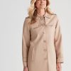 Outerwear NoniB | Noni B Cotton Trench Coat