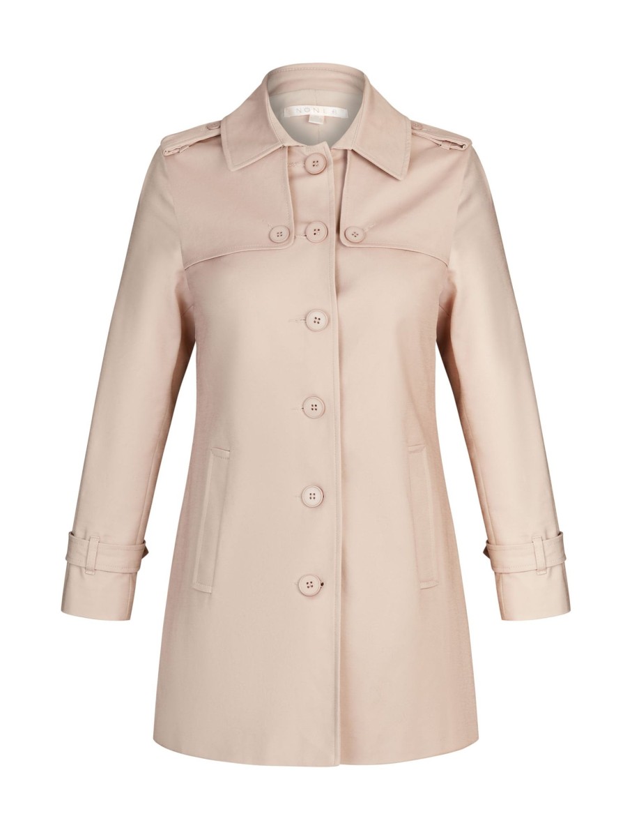 Outerwear NoniB | Noni B Cotton Trench Coat