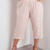 Bottoms Beme | Beme Crop Linen Button Detail Pants