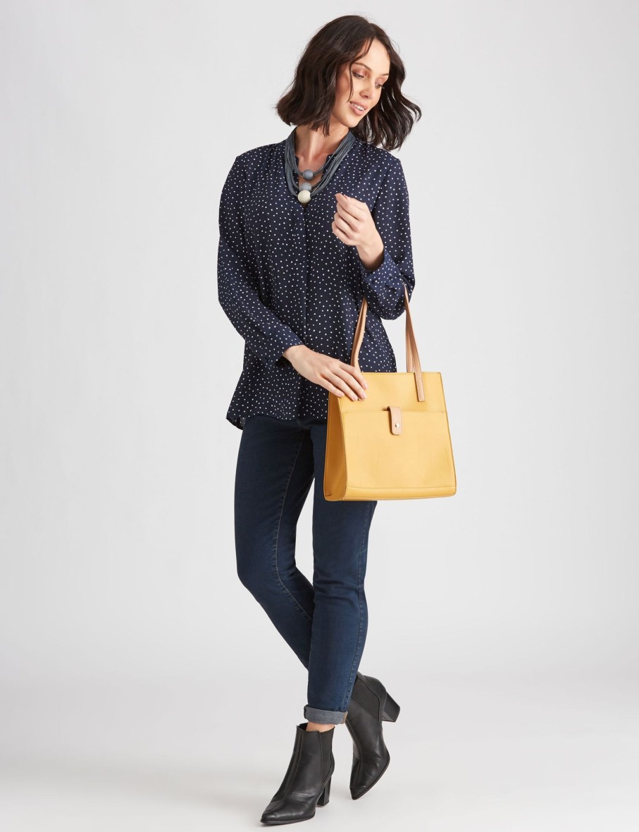 Tops Katies | Katies Long Sleeve Button Through Shirt