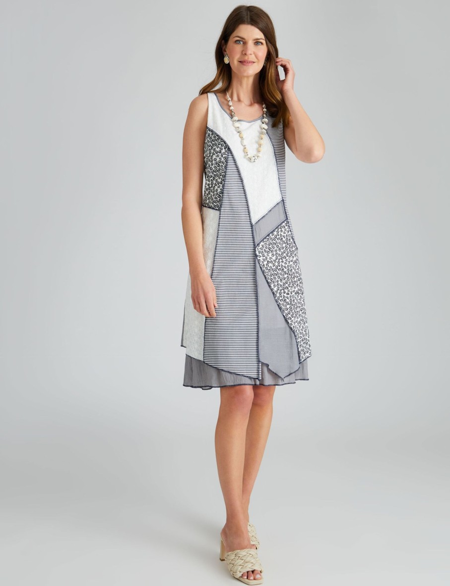 Dresses WLane | W.Lane Abstract Woven Patch Dress