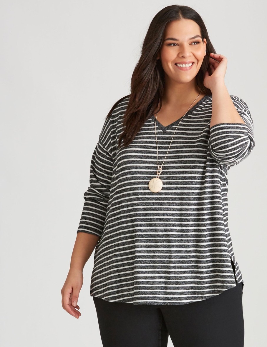 Tops Autograph | Autograph Long Sleeve Pretend Knitwear Top