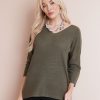 Tops NoniB | Long Sleeve V-Neck Knit Top