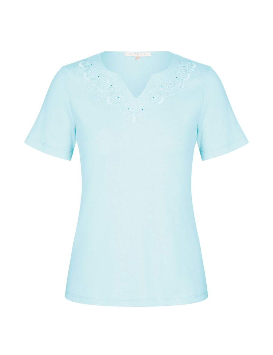 Tops NoniB | Noni B Short Sleeve Rib Top