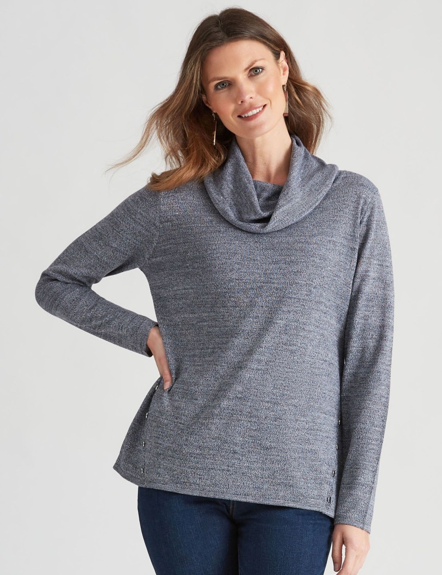 Knitwear WLane | W.Lane Button Cowl Neck Top