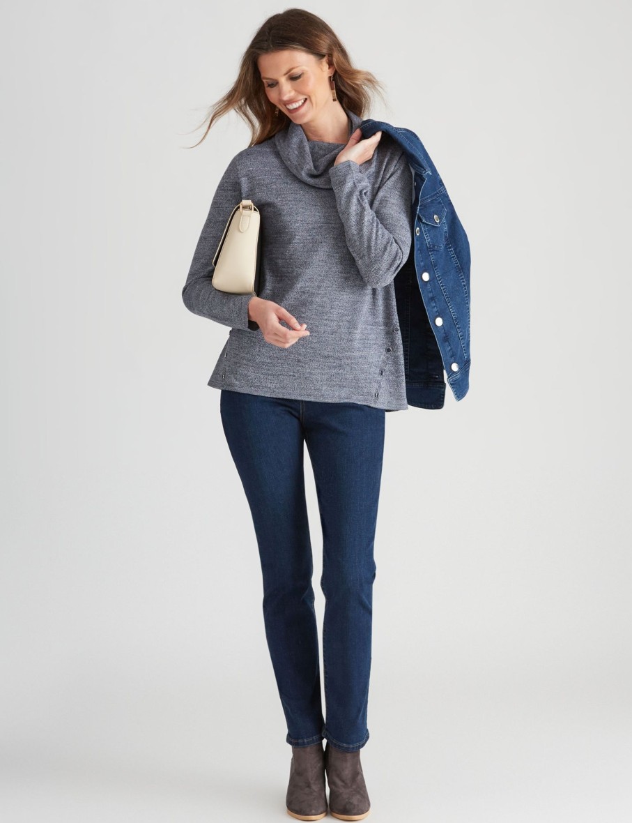 Knitwear WLane | W.Lane Button Cowl Neck Top