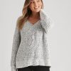 Knitwear Rockmans | Rockmans Long Sleeve V-Neck Chenille Jumper