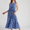 Dresses Millers | Millers Tiered Rayon Maxi Dress