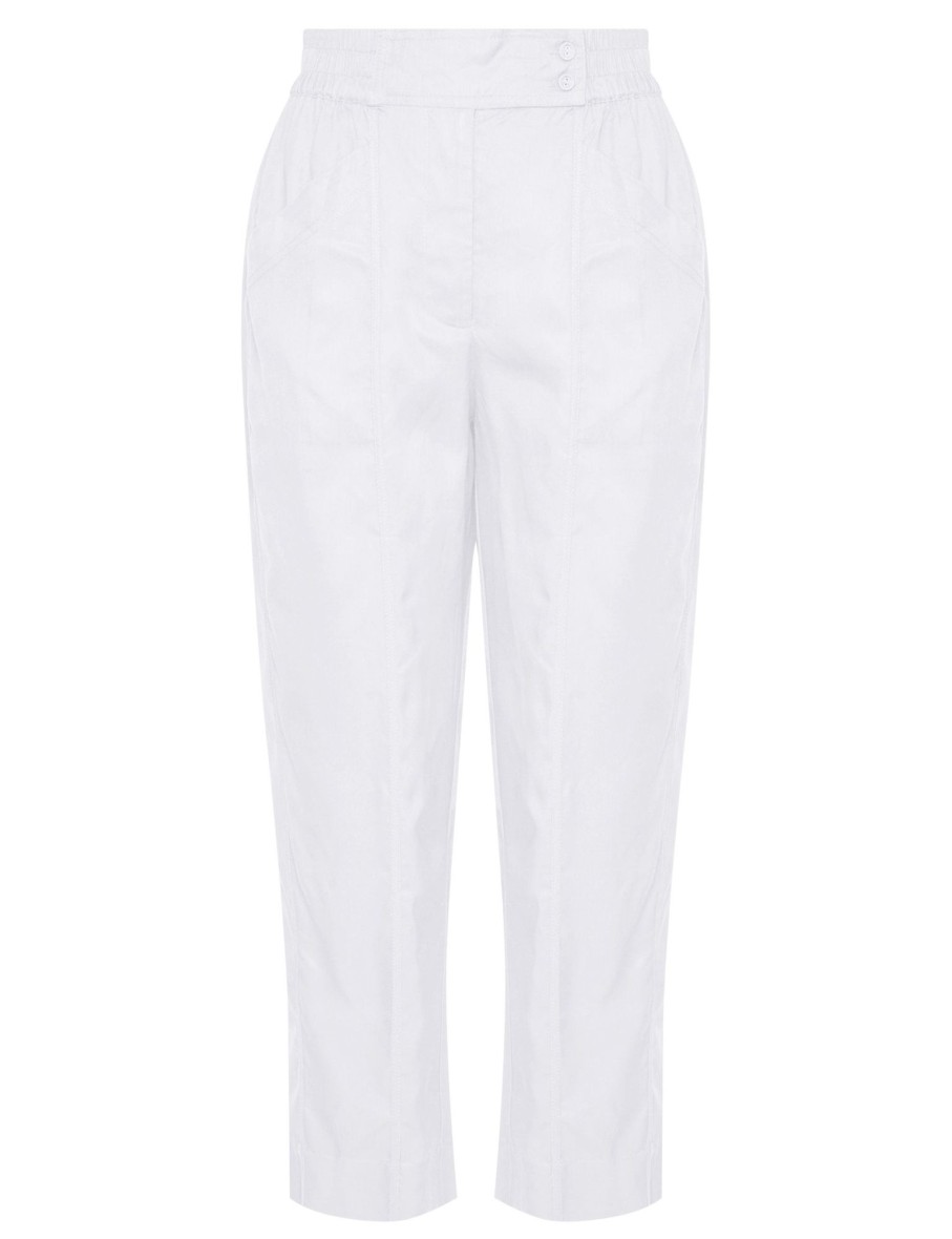 Bottoms Millers | Millers Ankle Length Zipped And Patch Pocket Front Twill Pants