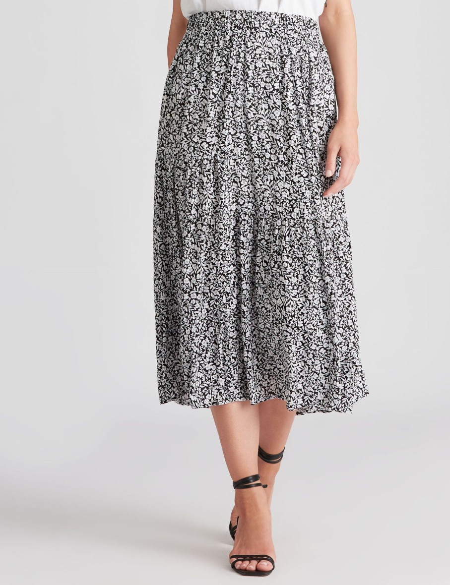 Bottoms Katies | Katies Maxi Tiered Skirt