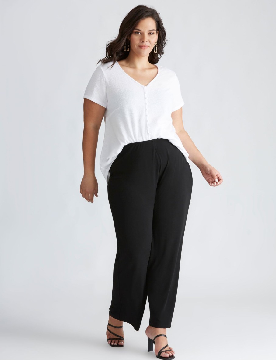 Bottoms Autograph | Autograph Crepe Wide Leg Pants