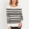 Knitwear Millers | Millers Stripe Smart Jumper