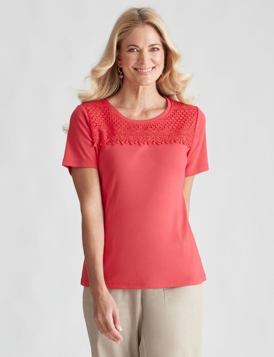 Tops NoniB | Short Sleeve Rib T-Shirt