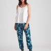 Bottoms Katies | Katies Ankle Printed Smocked Waist Pants