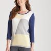 Knitwear WLane | W.Lane Colour Block Pullover Top