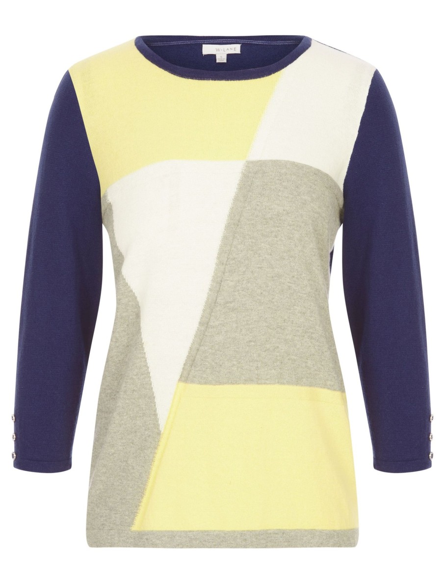 Knitwear WLane | W.Lane Colour Block Pullover Top