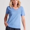 Tops NoniB | Noni B Lace V Neck Rib T-Shirt