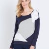 Knitwear WLane | W.Lane Colour Block Pullover Top