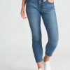 Bottoms Rockmans | Rockmans 7/8 Double Button Tuscany Jean