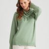 Knitwear WLane | W.Lane Fringed Cowl Neck Pullover