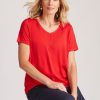 Tops NoniB | Noni B Diamante V Neck Detail Top