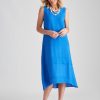 Dresses NoniB | Noni B Tiered Linen High Low Dress