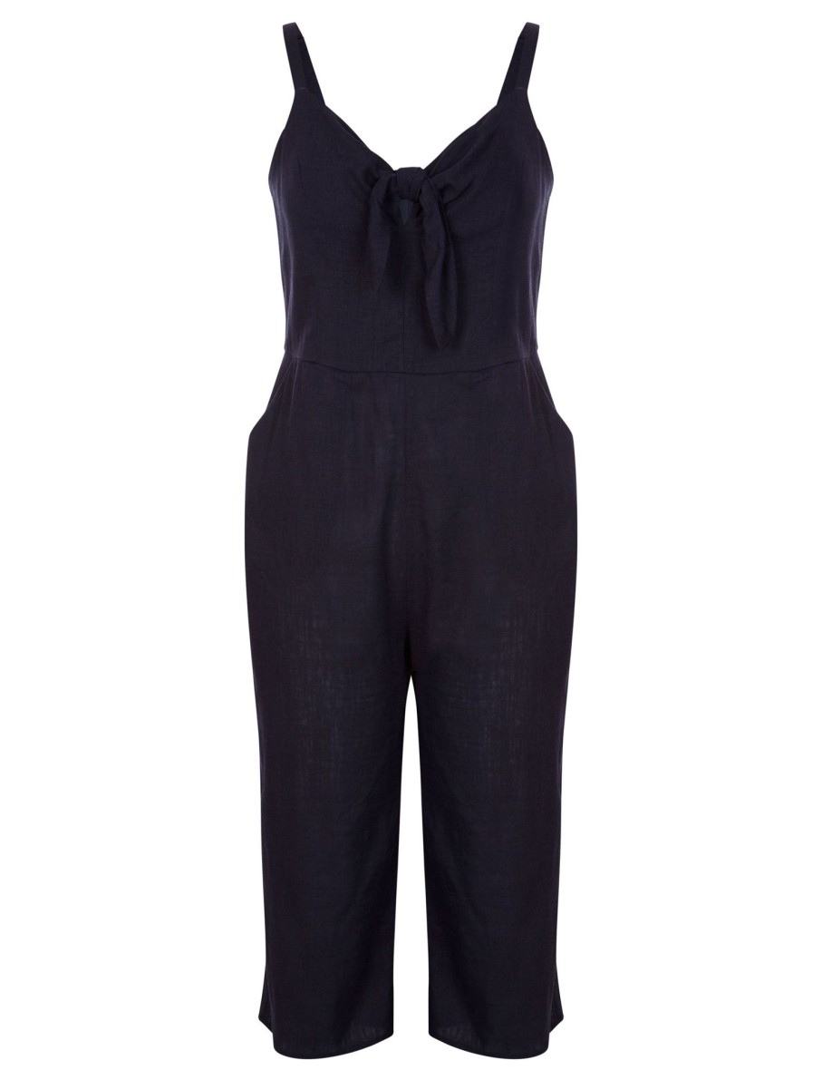 Dresses Crossroads | Crossroads Knot Front Jumpsuit