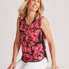 Tops NoniB | Noni B Side Panel Floral Knitwear Top