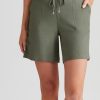 Bottoms Katies | Katies Linen Blend Tie Front Shorts