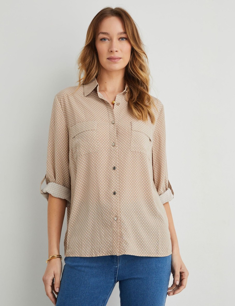 Tops NoniB | Noni B Sally Spot Blouse