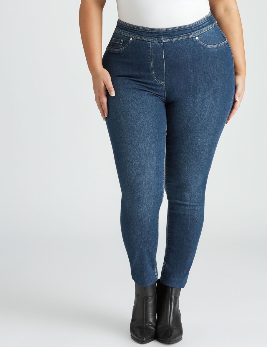 Bottoms Beme | Beme Luxe Pull On Regular Jeans