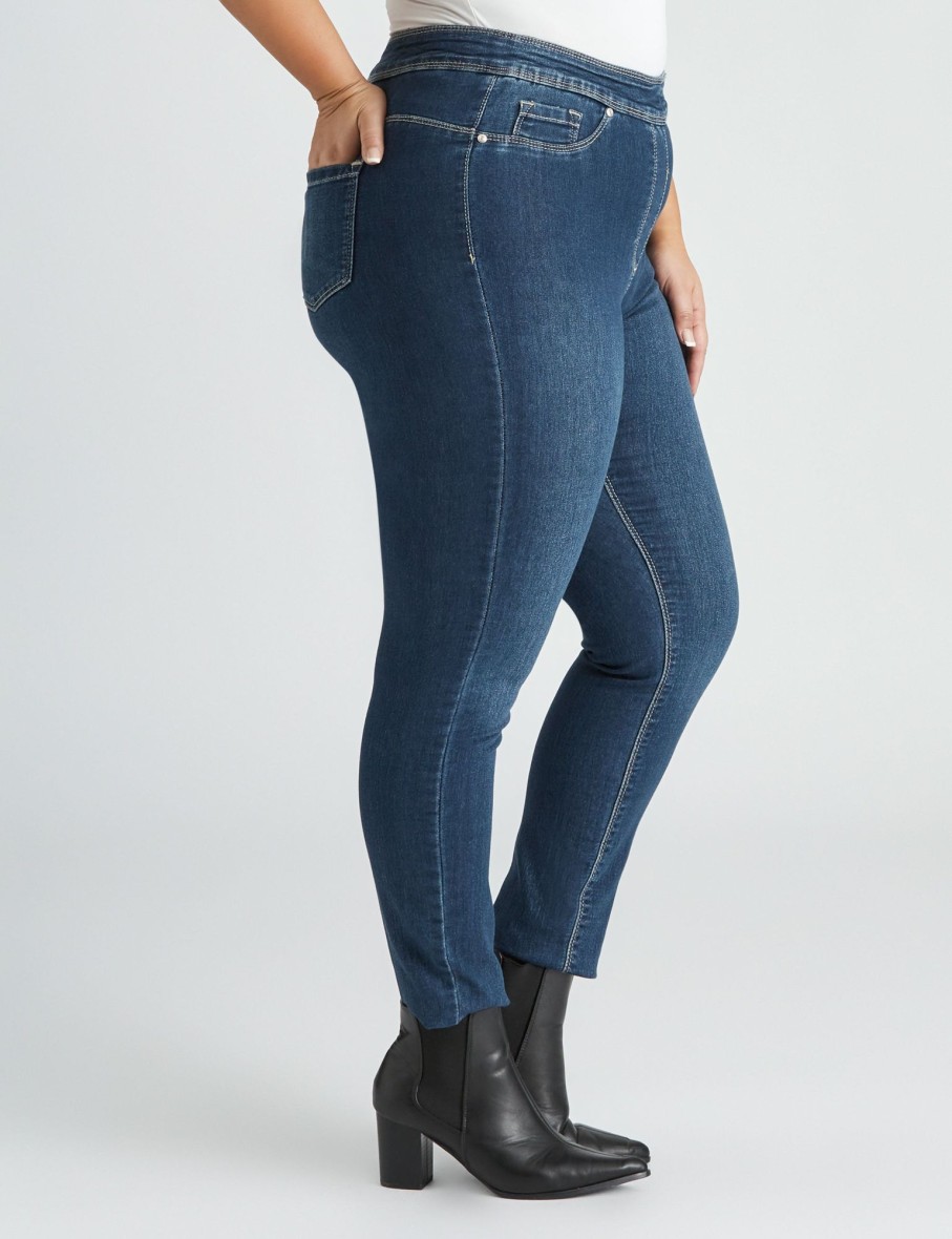 Bottoms Beme | Beme Luxe Pull On Regular Jeans