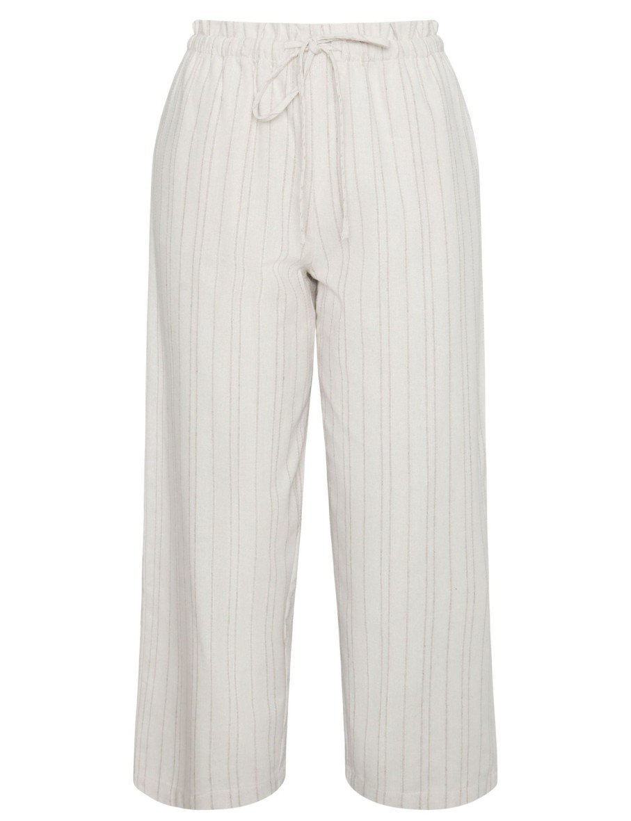 Bottoms WLane | W.Lane Linen Stripe Drawstring Pants