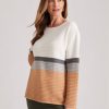 Knitwear Millers | Millers Long Sleeve Textured Stripe Jumper