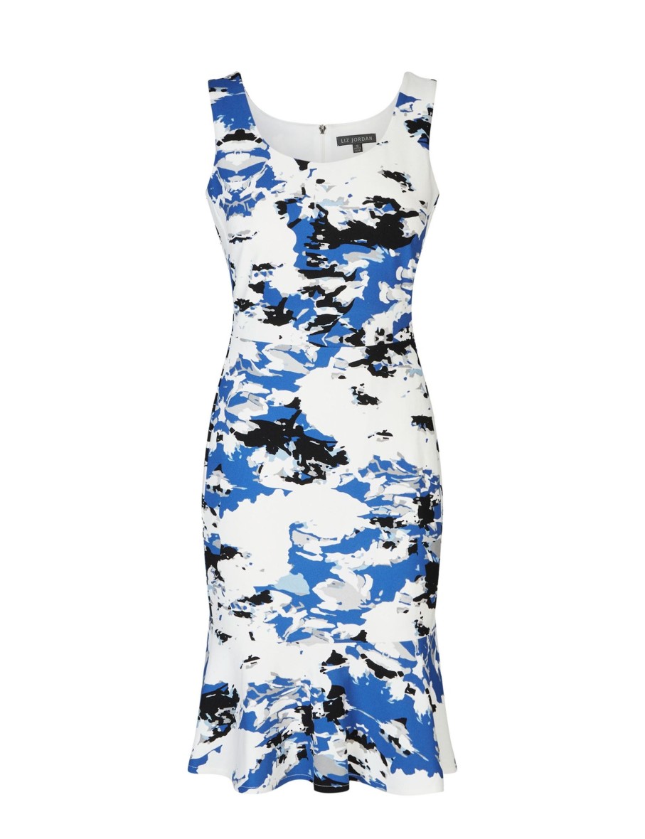 Dresses LizJordan | Liz Jordan Scuba Floral Dress