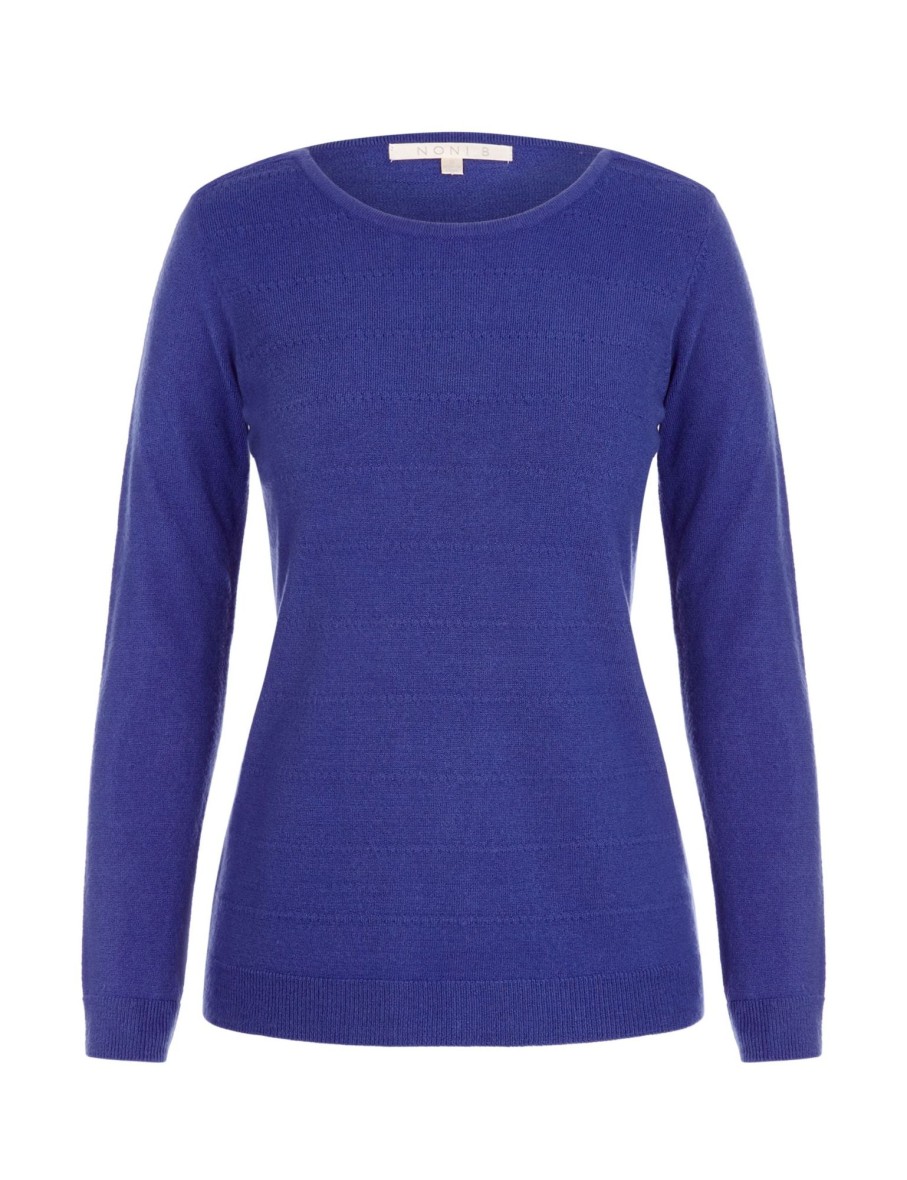 Knitwear NoniB | Noni B 3/4 Sleeve Ottoman Cash Jumper