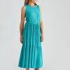 Dresses Millers | Millers Sleeveless Tie Waist Tiered Maxidress