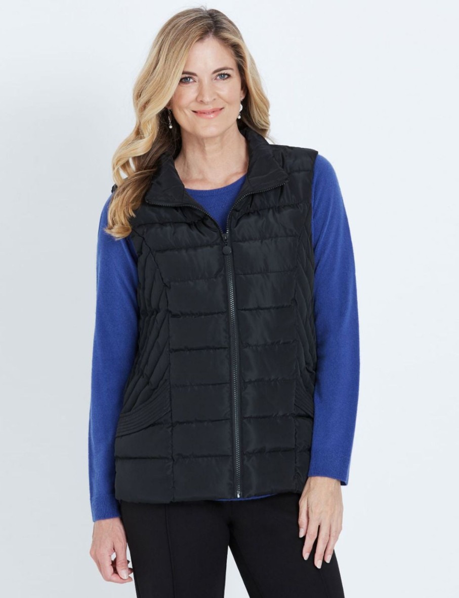 Outerwear NoniB | Noni B Sleeveless Quilted Vest