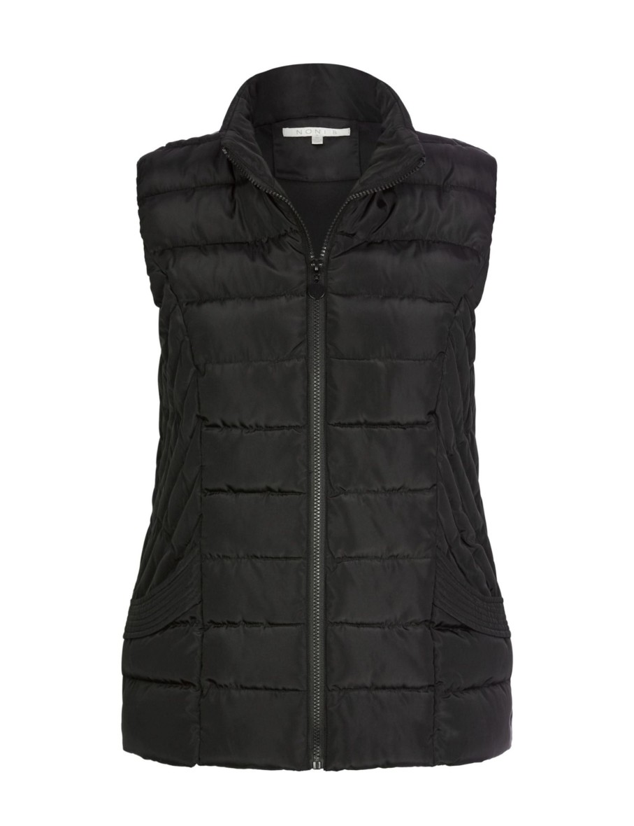 Outerwear NoniB | Noni B Sleeveless Quilted Vest