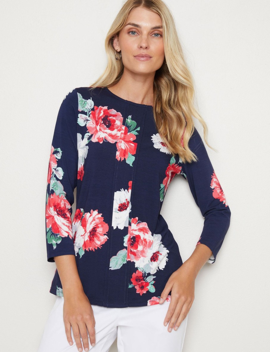 Tops WLane | W.Lane Floral Pleat Top