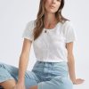 Knitwear Katies | Katies Short Sleeve Pointelle Knit Top