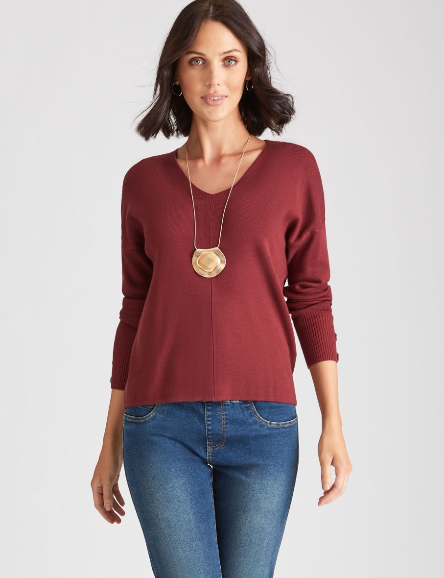 Knitwear Katies | Katies Long Sleeve V-Neck Jumper